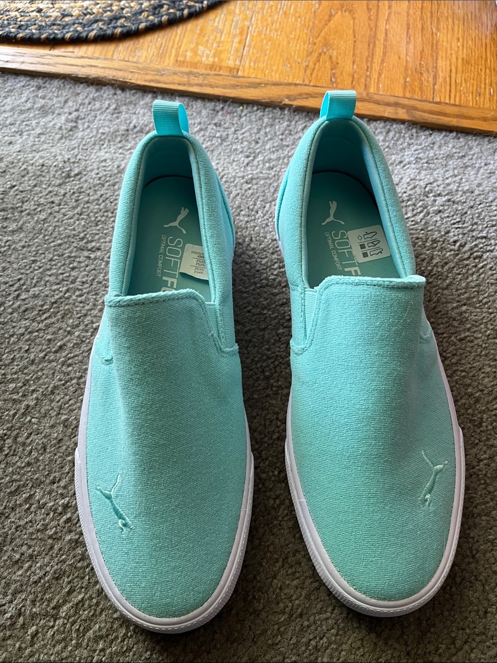 Puma womens Slip-On Sneakers in Aqua/Turquoise